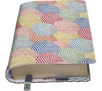 KAPAX MOSSO FLEX - Couverture de livre, Réglable pour livre broché, Tissu lavable, Impermeable, Protège-livre pour adulte (Umbrella)