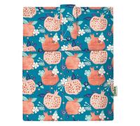 KAPAX Pochette DE Livre Couverture de Livres, pour Livre broché, Tissu Lavable,imperméable,Protecteur de Livre - rembourré, Housse de Protection pour Tablette pour Adulte (Grenade)