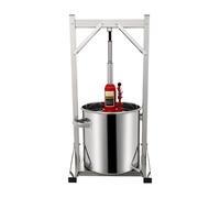 KAPIPALA Presse à fruits, à vin, en acier inoxydable, 22 l, avec aide au levage hydraulique pour presser du vin de riz, du miel, des légumes, du vin