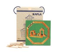 KAPLA - Coffre 280 planchettes en Bois et 1 Livre d'art Vert - Nature