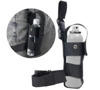 Kapmore Pochette de pulvérisation de cuisse réglable - Sangle de support en nylon pour MK9, ouverture sur le dessus, convient pour 0,5 kg de spray au poivre (Fox Labs, Sabre, Freeze + P), étui pour