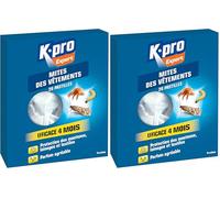 KAPO Pastilles Anti-Mites - Efficace 4 Mois - Protection des Manteaux, Lainages et Textiles - Parfum Agréable - Protègent Efficacement - Sachet Individuel, Voir Photo (Lot de 2)