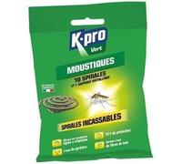 KAPO Spirale antimoustique extérieur incassables - 6 gr x10