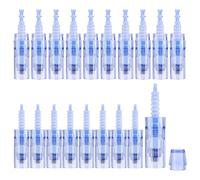Kapokr Lot de 20 aiguilles à microneedling 36 broches de rechange Derma Pen type baïonnette Dermapen Microneedling pour appareil de restauration de la peau (emballage individuel, bleu)