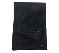 Kaporal, Accessoire pour Femme, Coffret Bonnet et Echarpe, Modèle Melly, Couleur Black, Taille TU