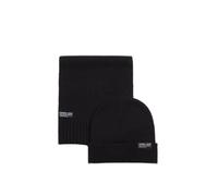 Kaporal, Accessoire pour Homme, Coffret Bonnet et Echarpe, Modèle Bera, Couleur Black, Taille TU