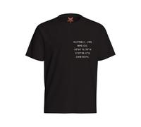 Kaporal Bark, Tee Shirt Manches Courtes, pour Homme, 100% Coton_Bio, Coupe Regular, Col Rond, Couleur Black, Taille XL