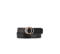 Kaporal Ceinture Modèle HEVA - Noir - En Cuir - Pour Femme - Taille 80 cm