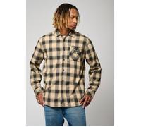 KAPORAL - Chemise à carreaux noire et beige Homme 100% coton BERCO S