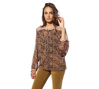 Kaporal - Blouse Fleurie Marron Femme - Nety - L - Vert