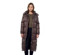 Kaporal - Doudoune Longue Marron Femme - Deric - S - Vert