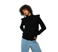 Kaporal Femme Pull pour Coupe Regular, Manches Longues, Col Cheminée, Modèle Mara, Couleur Black, Taille XL, Noir, XL EU