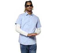 Kaporal Homme, Coupe Fitted, Manches Courtes, Col Chemise, Modèle KOURA, Couleur Bleu Ciel, Taille