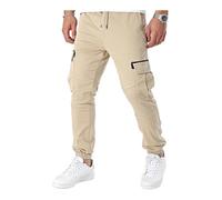 Kaporal, Jeans/Jogging, pour Homme, 70% Coton - 20% Coton_Recy - 8% Polyester - 2% Elasthanne, Coupe Jogger, Couleur X Beige, Taille 2XL