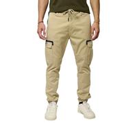 Kaporal, Jeans/Jogging, pour Homme, 70% Coton - 20% Coton_Recy - 8% Polyester - 2% Elasthanne, Coupe Jogger, Couleur X Beige, Taille 2XL