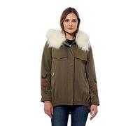 Kaporal - Parka Kaki brodée Femme - Draco - M - Vert