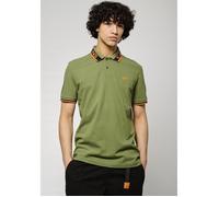 Kaporal, Polo Manches Courtes, pour Homme, 96% Coton_Bio - 4% Elasthanne, Coupe Regular, Col Polo, Couleur Khaki, Taille L