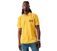 Kaporal, Polo Manches Courtes, Modèle BARNI, Coupe Regular, pour Homme, 100% Coton_Bio, Couleur Yellow, Taille S