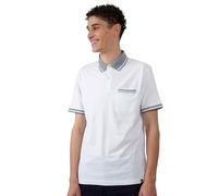 Kaporal, Polo Manches Courtes, Modèle Chun, Coupe Regular, pour Homme, 100% Coton_Bio, Couleur White, Taille XL