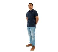 Kaporal, Polo Manches Courtes, pour Homme, 100% Coton_Bio, Coupe Regular, Col Polo, Couleur Navy, Taille M
