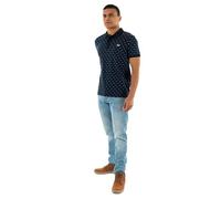 Kaporal, Polo Manches Courtes, pour Homme, 100% Coton_Bio, Coupe Regular, Col Polo, Couleur Navy, Taille S