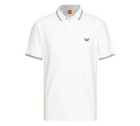 Kaporal, Polo Manches Courtes, pour Homme, 100% Coton_Bio, Coupe Regular, Col Polo, Couleur White, Taille S