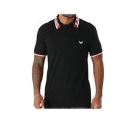 Kaporal, Polo Manches Courtes, pour Homme, 96% Coton_Bio - 4% Elasthanne, Coupe Regular, Col Polo, Couleur Black, Taille 3XL