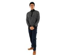 Kaporal, Pull pour Homme, Coupe Regular, Manches Longues, Col Montant, Modèle Bart, Couleur Black, Taille