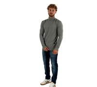 Kaporal, Pull pour Homme, Coupe Regular, Manches Longues, Col roulé, Modèle Varia, Couleur Grey Melanged, Taille XL