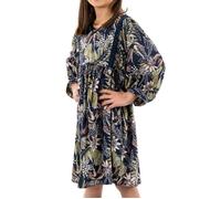 KAPORAL Robe fille Fairy fleurie noire manches courtes crochet et perles 14 ans
