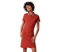 Kaporal, Robe, Modèle JULIX, Femme, Rouille, XL; Coupe Regular, Manches Courtes, Col Polo