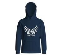 Kaporal, Sweat Non Zippé, pour Garcon, 60% Coton - 40% Polyester, Coupe Regular, Col Capuche, Couleur Navy, Taille 10A