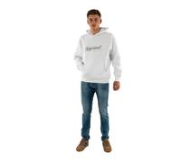 Kaporal, Sweat Non Zippé, pour Homme, 60% Coton - 40% Polyester, Coupe Confort, Col Capuche, Couleur White, Taille XL
