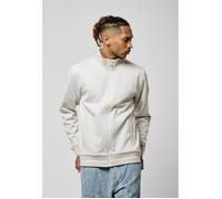 Kaporal, Sweat Zippé, pour Homme, 62% Polyester - 35% Viscose - 3% Elasthanne, Coupe Regular, Col Montant, Couleur Craie, Taille M