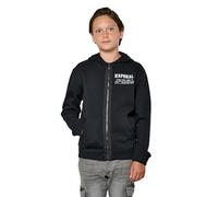 Kaporal, Sweatshirt pour Garcon, Coupe Regular, Manches Longues, Col Capuche, Modèle Mull, Couleur Black, Taille 16 Ans