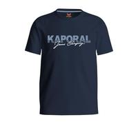 Kaporal, Tee Shirt Manches Courtes, pour Garcon, 100% Coton, Coupe Regular, Col Rond, Couleur Navy, Taille 14A
