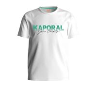 Kaporal, Tee Shirt Manches Courtes, pour Garcon, 100% Coton, Coupe Regular, Col Rond, Couleur White, Taille 12A