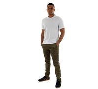Kaporal, Tee Shirt Manches Courtes, pour Homme, 60% Coton - 40% Polyester, Coupe Regular, Col Rond, Couleur White, Taille L