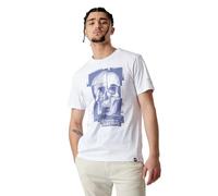 Kaporal, Tee Shirt, Modèle Berto, pour Homme, White, M, Coupe Regular, Manches Courtes, Col Rond