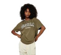Kaporal, Tee Shirt pour Femme, Coupe Regular, Manches Courtes, Col Rond, Modèle Sassy, Couleur Deep Purple, Taille