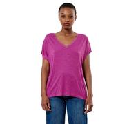 Kaporal, Tee Shirt pour Femme, Modèle Lady, Couleur Mauve, Taille L