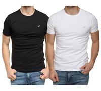 Kaporal, Tee Shirt pour Homme, Modèle RIFT, Stretch, Couleur White/Black, Taille XL