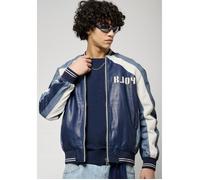 KAPORAL - Veste en cuir bleu Homme LAST M