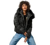 Kaporal, Veste pour Femme, Coupe Regular, Manches longues, Col montant, Modèle Shime, couleur Black, Taille