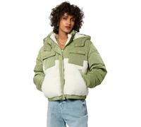 Kaporal, Veste pour Femme, Coupe Regular, Manches longues, Col montant, Modèle Soda, couleur Khaki, Taille