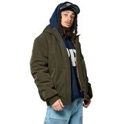 Kaporal, Veste pour Homme, Coupe Regular, Manches longues, Col capuche, Modèle Royer, couleur Dark khaki, Taille XL