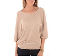 Kaporal Vice - Pull - Uni - Manches Longues - Femme - Beige - Small (Taille Fabricant: S)