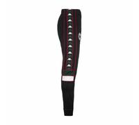 Kappa 222 Banda MEMS Slim Star Pants, Black/Green DK/White/Red, XL Mixte
