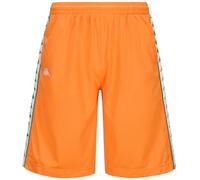 Kappa 222 Banda Treadwellz Short de Sport Confortable et Stylé, Couleur Orange et Vert, Blanc, Taille M
