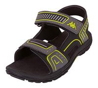 Kappa 260864K garçon Mocassin, 1133 Black/Lime, 30 EU